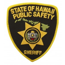 United States State of Hawaii Public Safety Sheriff Cloth Patch Badge