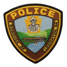 United States Borough of Lehighton PA Police Cloth Patch Badge