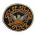 United States City of Atlanta Police Cloth Patch Badge