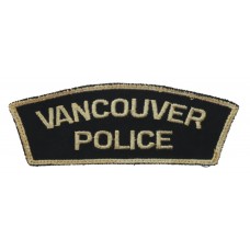 Canadian Vancouver Police Cloth Patch Badge