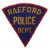 United States Raeford Police Dept. Cloth Patch Badge