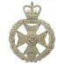 Royal Green Jackets Officer's Silvered Cap Badge - Queen's Crown