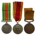 WW2 Defence Medal and Fire Brigade Long Service Medal Group - Sub Officer James Berriman, London Fire Brigade (Previously 1st Bn. Lincolnshire Regiment)