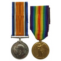 WW1 British War & Victory Medal Pair - Cpl. D.L. Roberston, Royal Scots Fusiliers