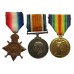 WW1 1914-15 Star Medal Trio - L.Cpl. G.H. Haines, 9th Bn. Essex Regiment - K.I.A. 18/10/15