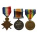 WW1 1914-15 Star Medal Trio - L.Cpl. G.H. Haines, 9th Bn. Essex Regiment - K.I.A. 18/10/15