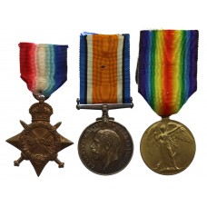 WW1 1914-15 Star Medal Trio - Pte. A. Reeve, 7th Bn. Norfolk Regiment - K.I.A. 30/11/17