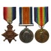 WW1 1914-15 Star Medal Trio - Lieut. J. McKelvey, Royal Naval Reserve