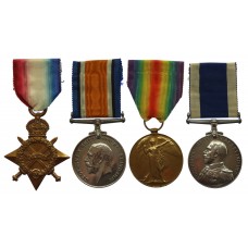 WW1 1914-15 Star Trio and Royal Navy Long Service & Good Conduct Medal Group of Four - T. Northam, E.A.1., Royal Navy