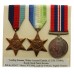 WW2 Casualty Medal Group of Three with Box and Condolence Slip - Leading Seaman W.L. Emmitt, Royal Naval Patrol Service - K.I.A. 9/7/42