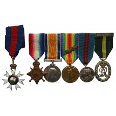 WW1 CMG and Mentioned in Despatches (x 4) Medal Group of Six - Co