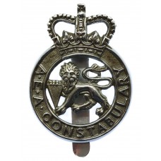 United Kingdom Atomic Energy Authority (U.K.A.E.A.) Constabulary Chrome Cap Badge - Queen's Crown