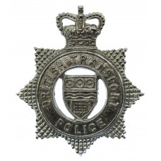 British Transport Police (B.T.P.) Chrome Cap Badge - Queen's Crown