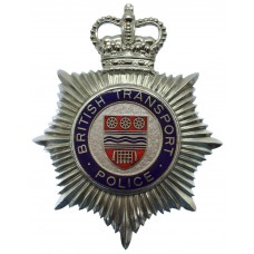 British Transport Police Enamelled Helmet Plate - Queen's Crown