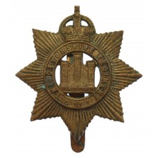 Devonshire Regiment WW1 All Brass Economy Cap Badge 