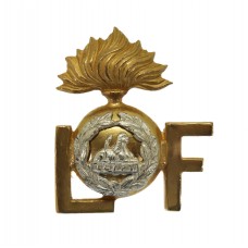 Lancashire Fusiliers Officer's Silvered & Gilt Shoulder Title