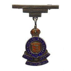 Royal Army Ordnance Corps (R.A.O.C.) Silver & Enamel Pendant Sweetheart Brooch