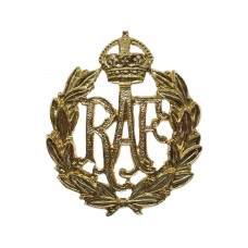 Royal Air Force (R.A.F.) Women's Sew on Anodised (Staybrite) Cap Badge - King's Crown