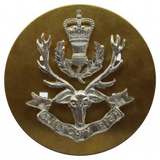 Queen's Own Highlanders Anodised (Staybrite) Cap Badge