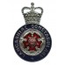 Lancashire Constabulary Enamelled Cap Badge - Queen's Crown