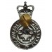 Lancashire Constabulary Enamelled Cap Badge - Queen's Crown