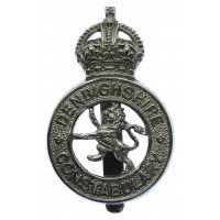 Denbighshire Constabulary Cap Badge - King's Crown