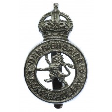 Denbighshire Constabulary Cap Badge - King's Crown