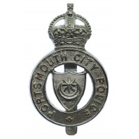 Portsmouth City Police Cap Badge - King's Crown