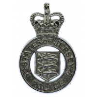 States of Jersey Police Cap Badge - Queen's Crown