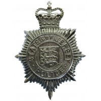 States of Jersey Police Helmet Plate - Queen's Crown