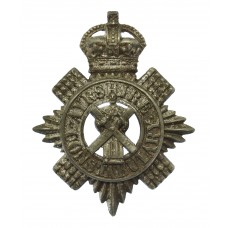 Ayrshire Constabulary White Metal Cap Badge - King's Crown