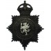 Somersetshire Constabulary Night Helmet Plate - King's Crown