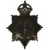 Somersetshire Constabulary Night Helmet Plate - King's Crown