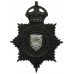 Gwynedd Constabulary Black Helmet Plate - King's Crown