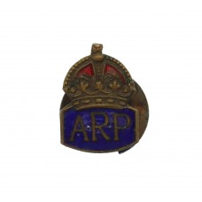 Miniature WW2 Air Raid Precautions ( A.R.P.) Enamelled Lapel Badge