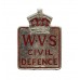 Women's Voluntary Service (W.V.S.) Civil Defence Lapel Badge