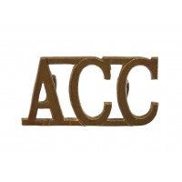 Army Catering Corps (A.C.C.) Shoulder Title