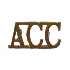 Army Catering Corps (A.C.C.) Shoulder Title