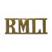 Royal Marine Light Infantry (R.M.L.I.) Shoulder Title