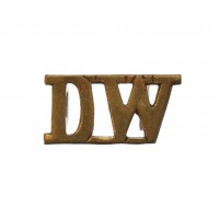 Duke of Wellington's West Riding Regiment (DW) Shoulder Title