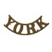 Yorkshire Regiment (YORK) Shoulder Title