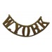 West Yorkshire Regiment (W.YORK) Shoulder Title