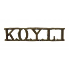 King's Own Yorkshire Light Infantry (K.O.Y.L.I.) Shoulder Title