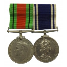 WW2 Defence Medal and Elizabeth II Police Long Service & Good Conduct Medal Pair - Sergt Harry R.W. Brookes, Windsor Borough Police