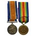 WW1 British War & Victory Medal Pair with Boxes of Issue - Pte. H. Rhodes, Durham Light Infantry