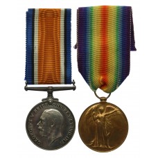 WW1 British War & Victory Medal Pair - Pte. J. Scott, Bedfordshire Regiment