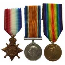 WW1 1914-15 Star Medal Trio - Pte. A. Knight, Cameron Highlanders