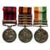 1854 India General Service Medal (Clasp - Sikkim 1888), Queen's South Africa Medal (4 Clasps) and King's South Africa Medal (2 Clasps) Group of Three - Pte. T. Gregory, Notts & Derby Regiment (Sherwood Foresters)