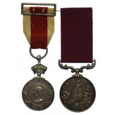 Abyssinia Medal 1867-68 and Long Service & Good Conduct Medal Pair - Col. Sergt. C. Randall, 45th Regiment of Foot (Nottinghamshire) (Sherwood Foresters)