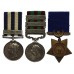 Egypt Medal (Clasp - Gemaizah 1888), 1895 India General Service Medal (3 Clasps) and Khedives Star Medal Group of Three - Pte. J. Boyce, 2nd Bn. King's Own Scottish Borderers